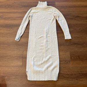 Peruvian Connection Birch Aubrey Turtleneck Sweater Dress